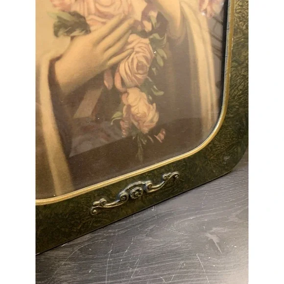 Vintage St. Therese Of Lisieux Ornate Framed Print, 8 X 10 Picture Flowers - Picture 4 of 12